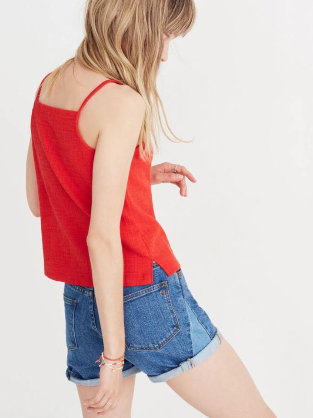 Madewell | Apron Tank Top | Large, red - Picture 2 of 9